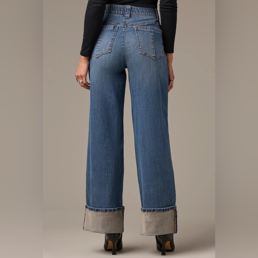Wit & Wisdom SKYRISE FIXED CUFF WIDE LEG JEANS - Picture 3 of 5